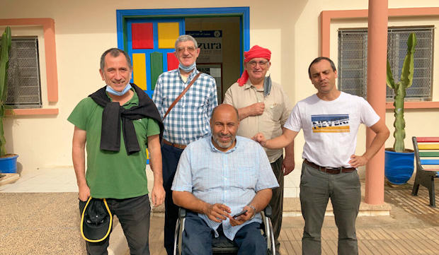 Los oblatos apoyan un centro para personas con discapacidad. (Foto cedida por Mario León Dorado)