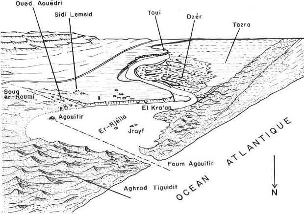 Figura 17. Puerto Cansado o la Mar Pequeña. Plano de Monod.