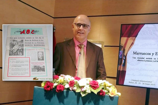 Mohamed Abrighach durante unas jornadas sobre España y Marruecos.