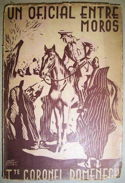 'Un oficial entre moros' (Larache 1948), Ángel Domenech Lafuente.