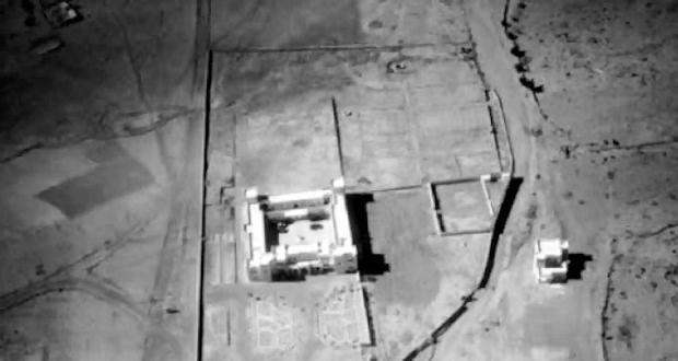 Vista aérea del cuartel de Telata de Sbuia. (Ministerio de Defensa. Servicio histórico Ejército del Aire)