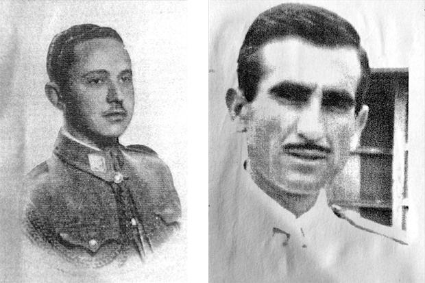 El teniente Gonzalo Fernández Fuentes y el sargento José Osorio Ramírez.