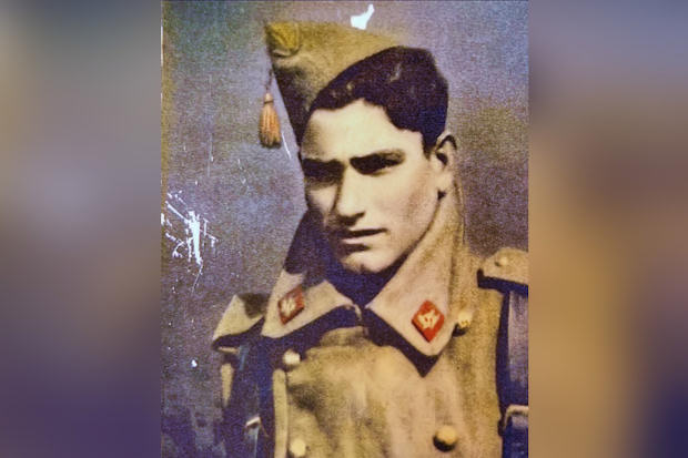 Soldado Severino López García, del batallón Cádiz 41.