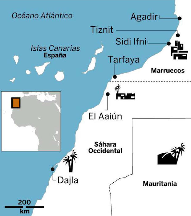 Mapa del Sáhara (Javier Belloso)