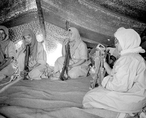 Mujeres soldado del Frente Polisario.