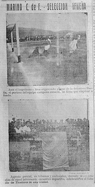 Figura 5. “Marino C. de F. – Selección de Ifni” (fotos Abásolo), A.O.E., n. 68, 22 de septiembre de 1946. En: https://jable.ulpgc.es/viewer.vm?id=685. Recuperado en septiembre de 2022.