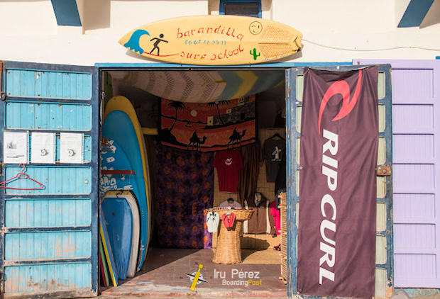 Barandilla, escuela de Surf en Sidi Ifni.