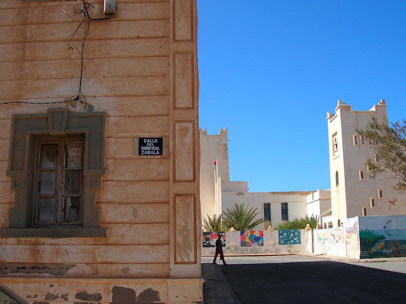 Una calle de Sidi Ifni.