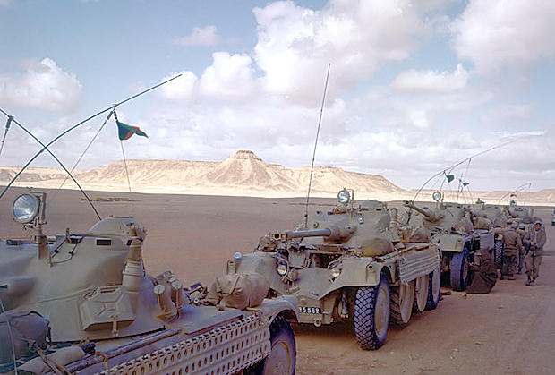 Vehículos blindados de reconocimiento del ejército francés (EBR) utilizados en la Operación Ecouvillon (Foto: ECPAD)