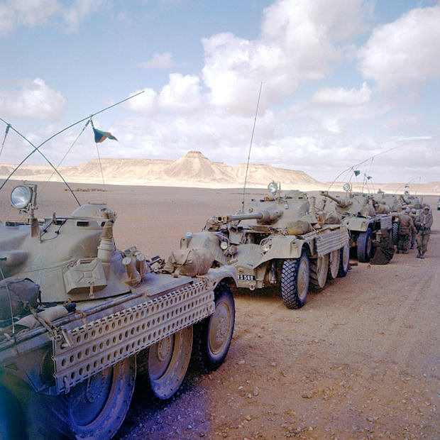 Vehículos blindados de reconocimiento (EBR) del ejército francés utilizados en la operación. (Foto: ECPAD)