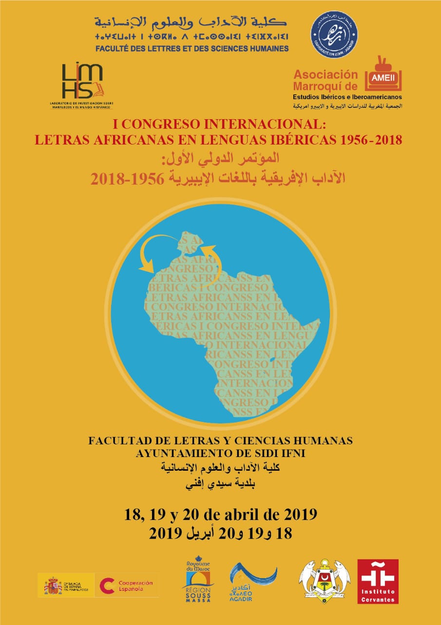 1 CONGRESO INTERNACIONAL: LETRAS AFRICANAS EN LENGUAS IBÉRICAS 1956-2018