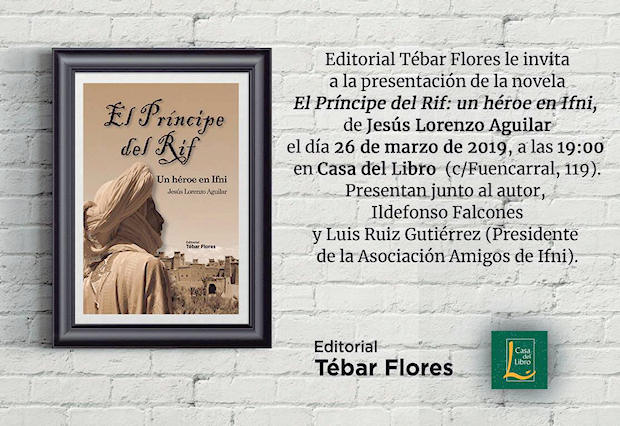 Invitación a la presentación del libro 'El rpincipe del Rif'.