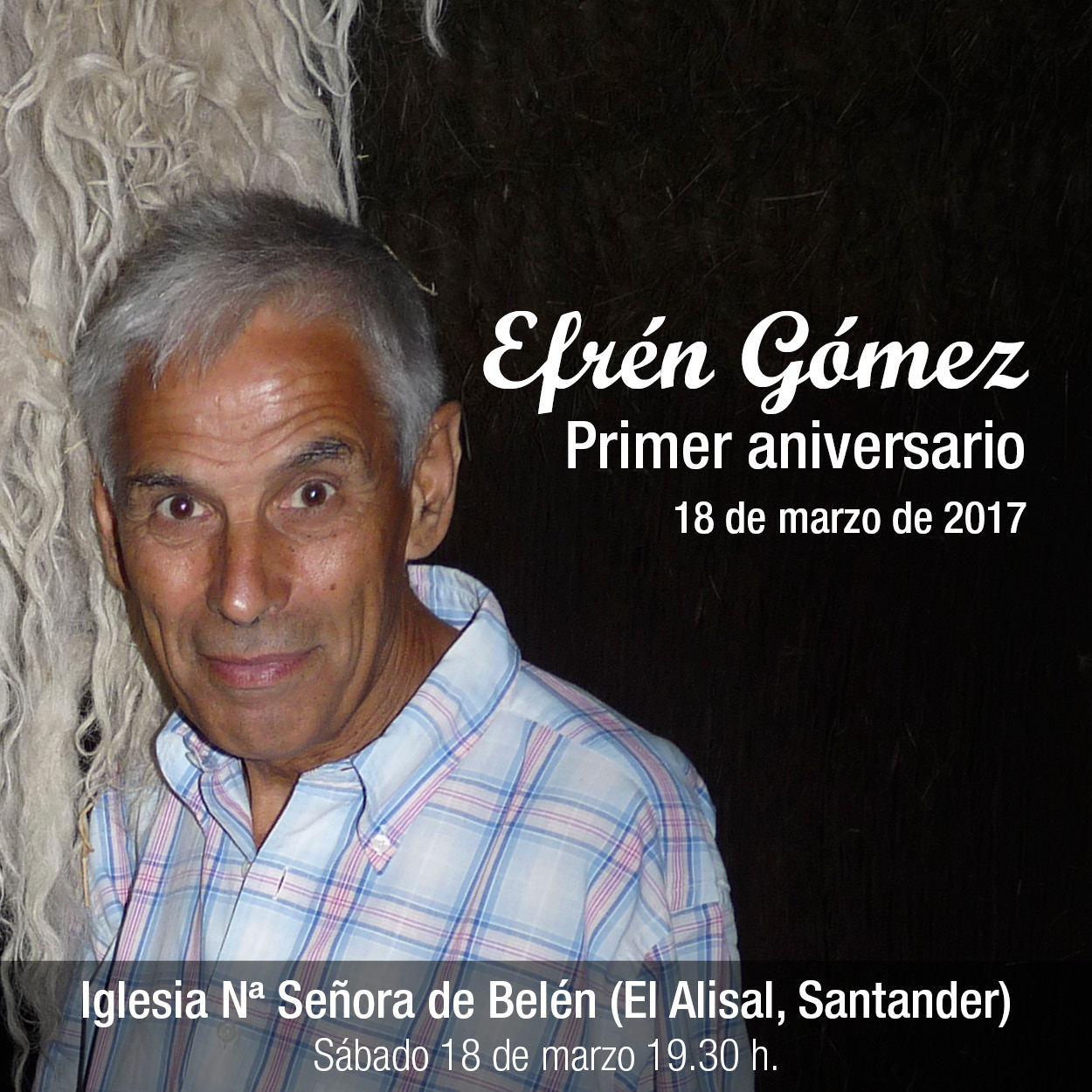 Primer aniversario del fallecimiento de Efrén Gómez, artillero de Ifni.