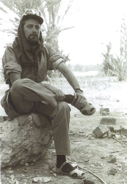 El entonces sargento Moya, en El Aaiún, en 1959.