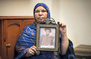 Safia Mobarak, viuda de un agente de la Policía Territorial desaparecido. / Jorge Armestar