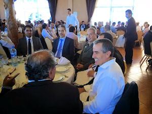 Almuerzo con el ministro Aziz Rabá.