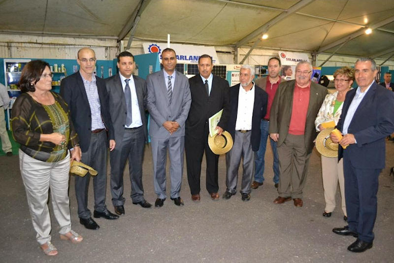 La delegación de Sidi Ifni en Feaga junto a las autoridades de Fuerteventura.