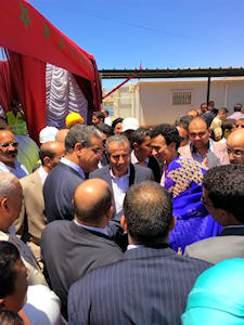 Visita con el ministro Aziz Rabá.