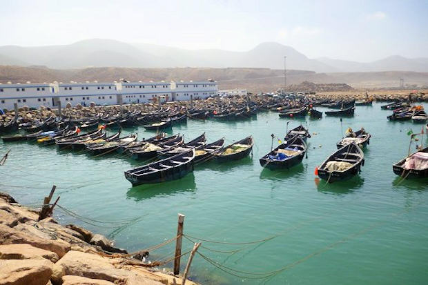 El puerto pesquero de Sidi Ifni.