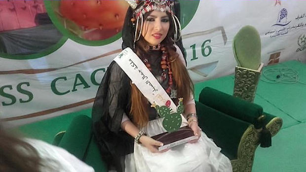 Reina del la 5ª edición del Festival 'Aknari' de Sidi Ifni.