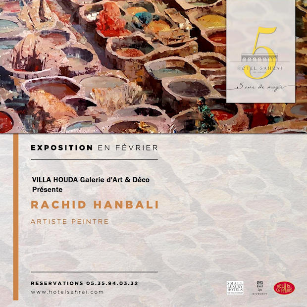 El pintor Rachid Hanbali expone sus últimos trabajos en Fez