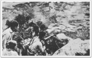 Una posición de Tiradores de Ifni durante la guerra.