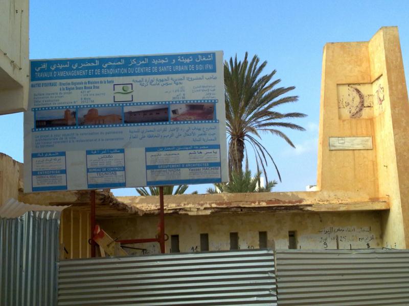 Proyectos y obras públicas en Sidi Ifni.