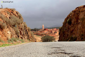 Pueblo en la carretera entre entre Sidi-Ifni y Guelmin | B. Iru Pérez