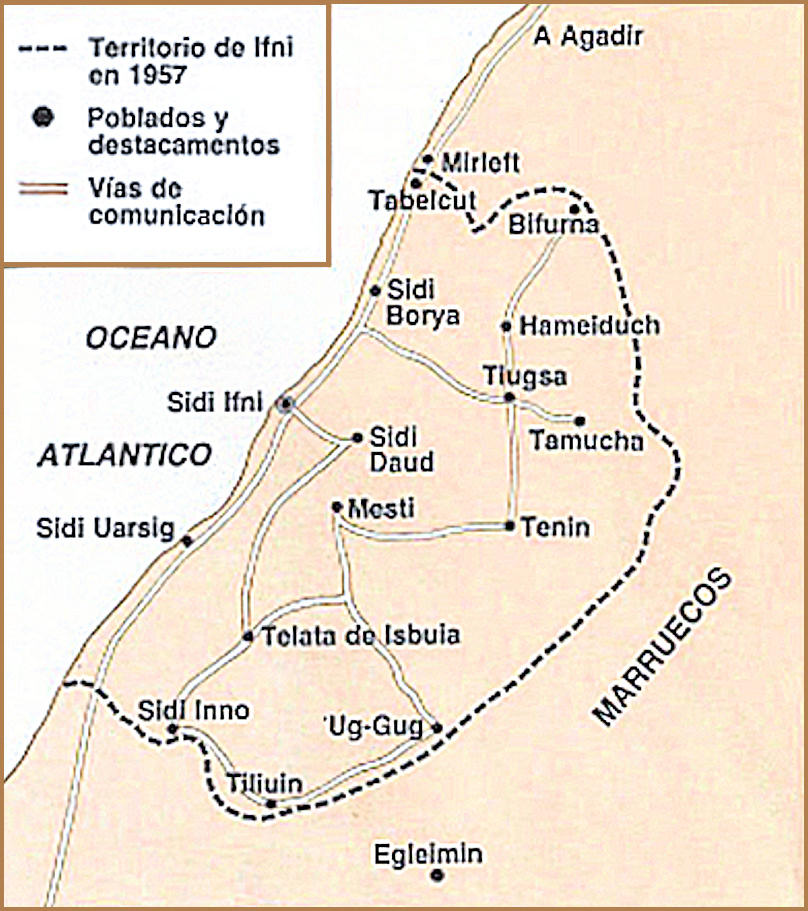 Territorio de Ifni en 1957.