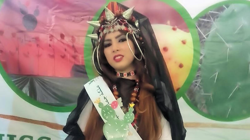La Reina del Festival Aknari de Sidi Ifni.