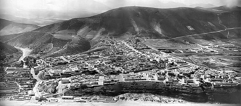 Vista aérea de Sidi Ifni en los años 50.