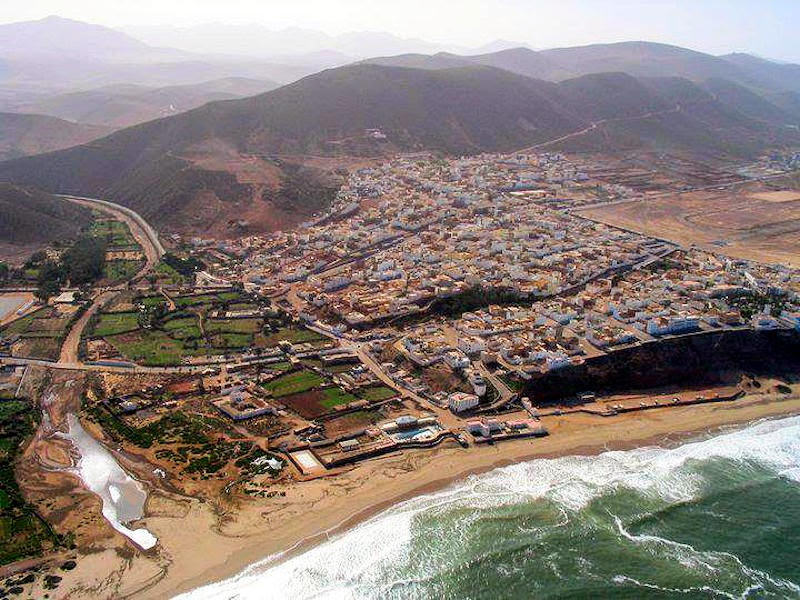 Vista aérea de Sidi Ifni en la actualidad.