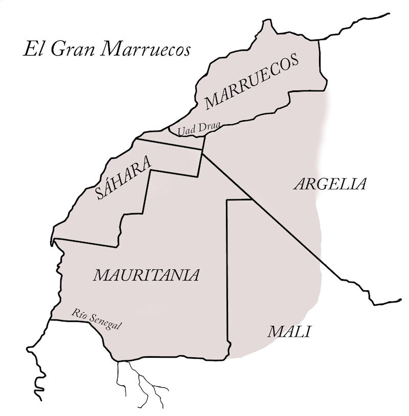 El Gran Marruecos (Mapa elaborado por el autor)