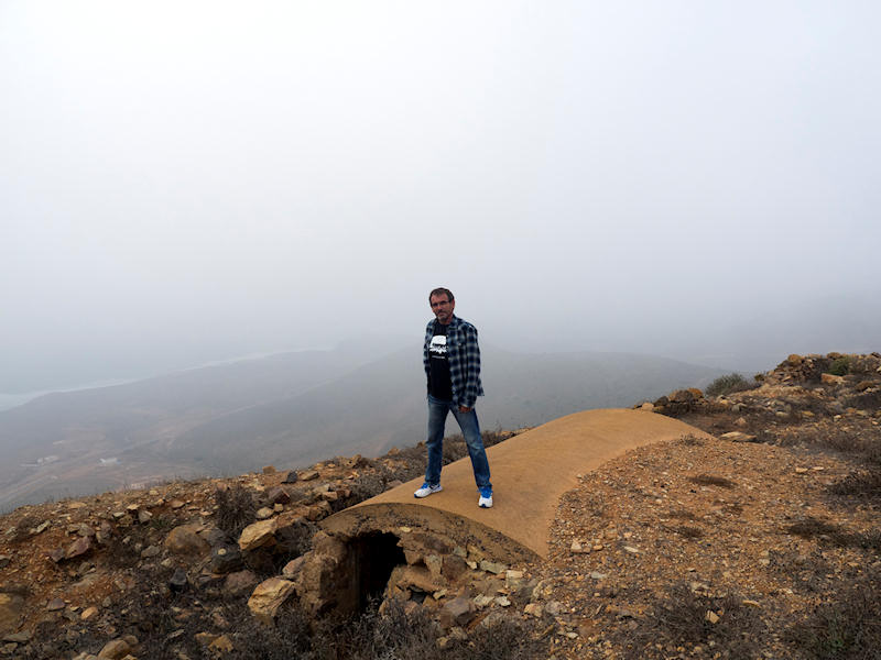Antolín en el Monte Buyarifen durante su viaje a Ifni en 2015.