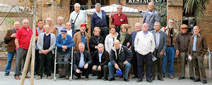 El grupo de veteranos de Ifni reunidos en Badalona.