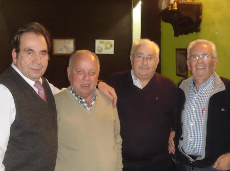 De izda. A dcha.: Roberto Cuervo, Antonio Cuervo, José Ramón Coto y Francisco del Couz.