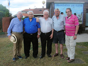De dcha. a izda.: Roberto Cuervo, José Nogales, José Ángel Martiartu, José Ramón Coto y Francisco del Couz.