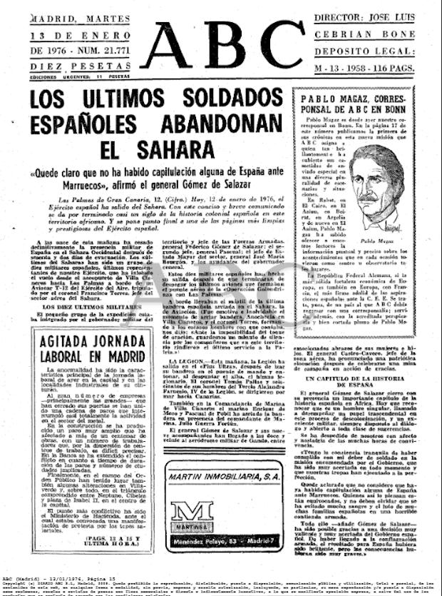 ABC (Madrid) del 13 de enero de 1976.