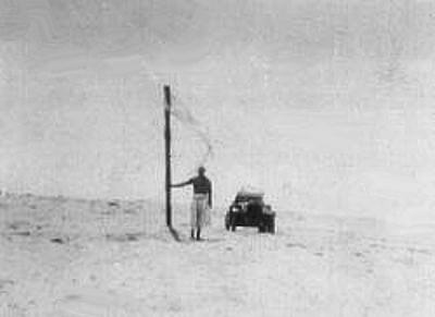 Fotografía tomada en el transcurso del recorrido de Pérez por el interior del desierto.