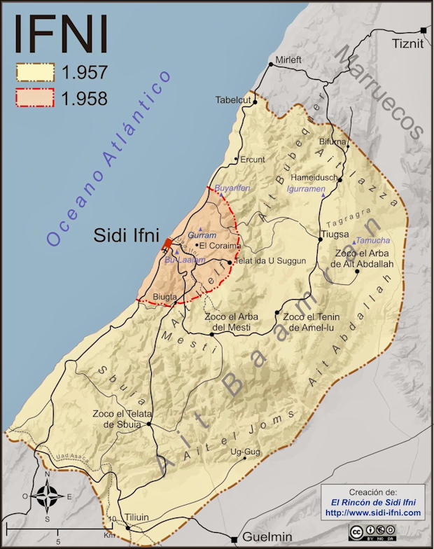 El territorio de Ifni, antes y después de la guerra.