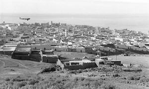 Vista general de Sidi Ifni en 1957. Capital del África Occidental Española (AOE) y residencia del Gobernador General.