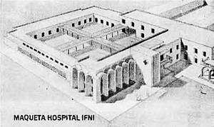 Maqueta del Hospital de Ifni.