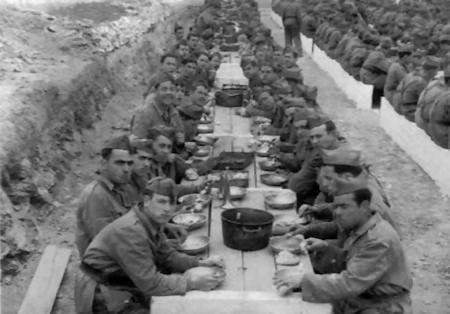 Año 1.947: “Confortable comedor” de la tropa de Infantería