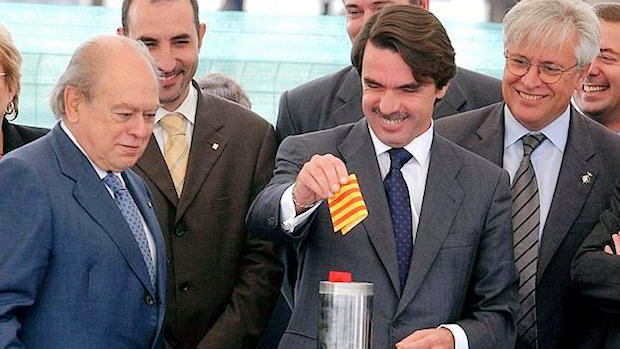 Jordi Pijol y Aznar en la época de la firma del Pacto del Majestic.