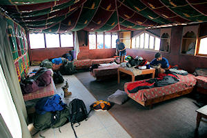 Lugar de acampada en el Hotel Suerte Loca.